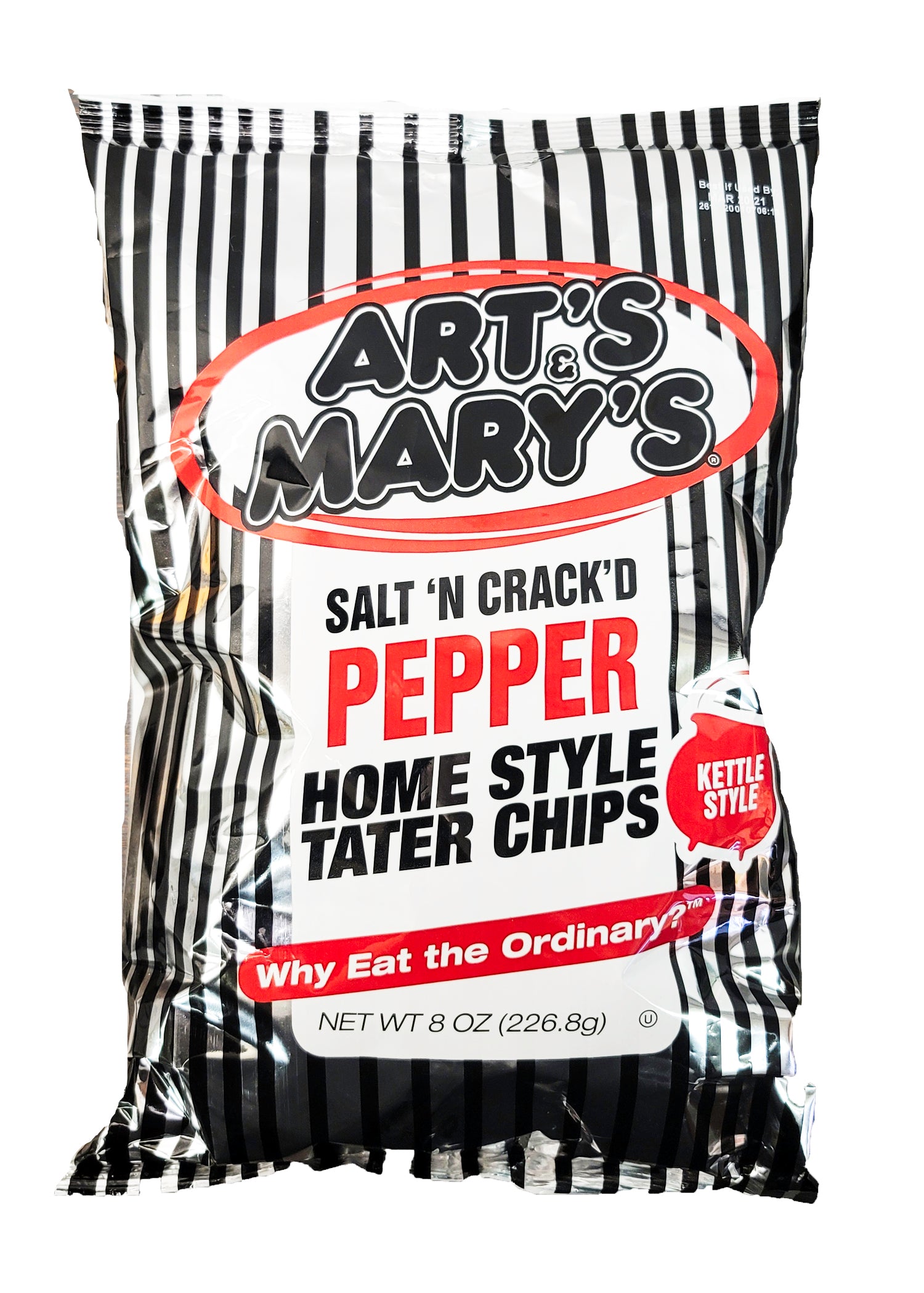 Art's & Mary's - Salt 'N Crack'D Pepper Home Style Tater Chips 