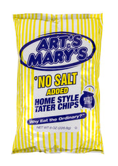 Art's & Mary's - Variety Case No Salt Added Home Style Tater Chips
